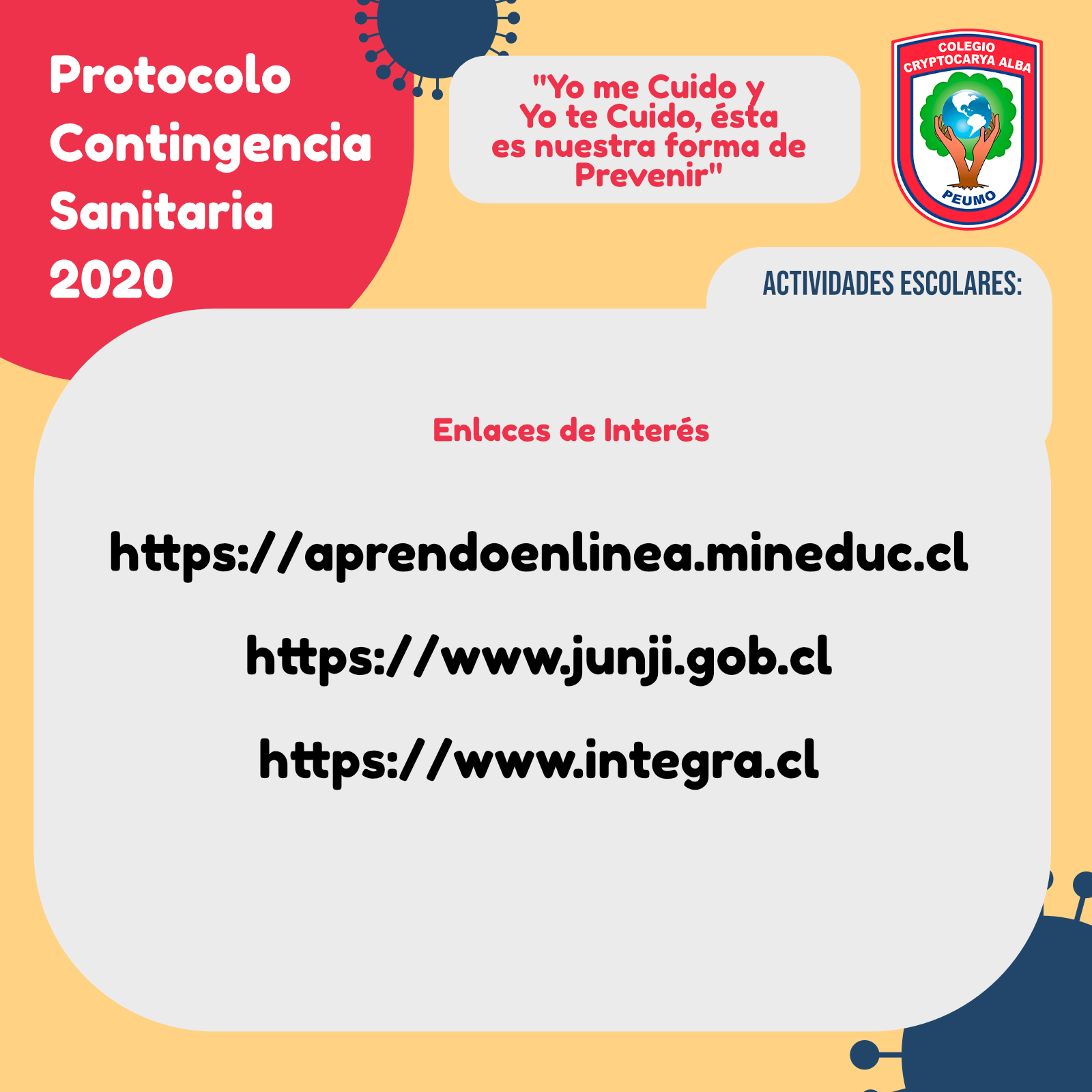 Lee más sobre el artículo Protocolo Contigencia 2020: Educación