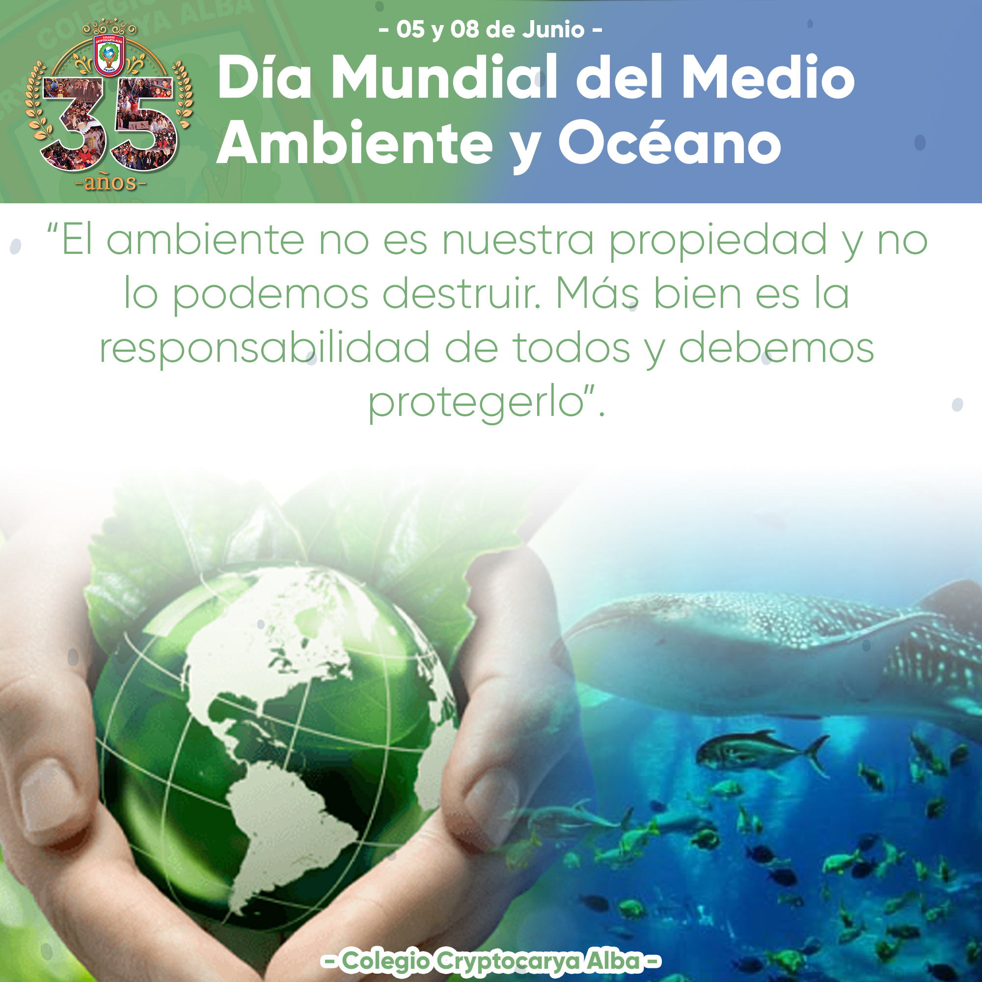 Lee más sobre el artículo Día del Medio Ambiente y Océano
