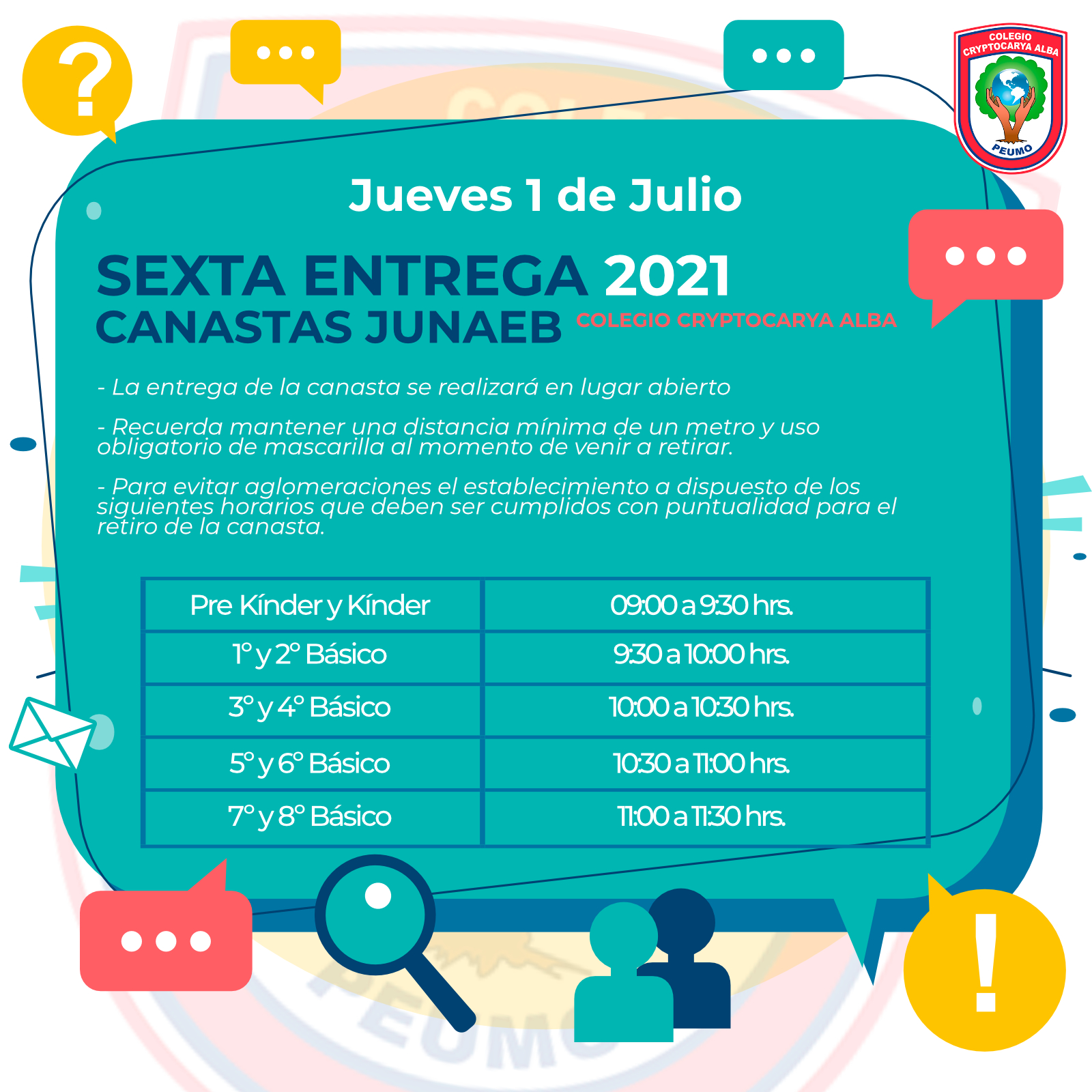 Lee más sobre el artículo Sexta Entrega de Canastas Junaeb
