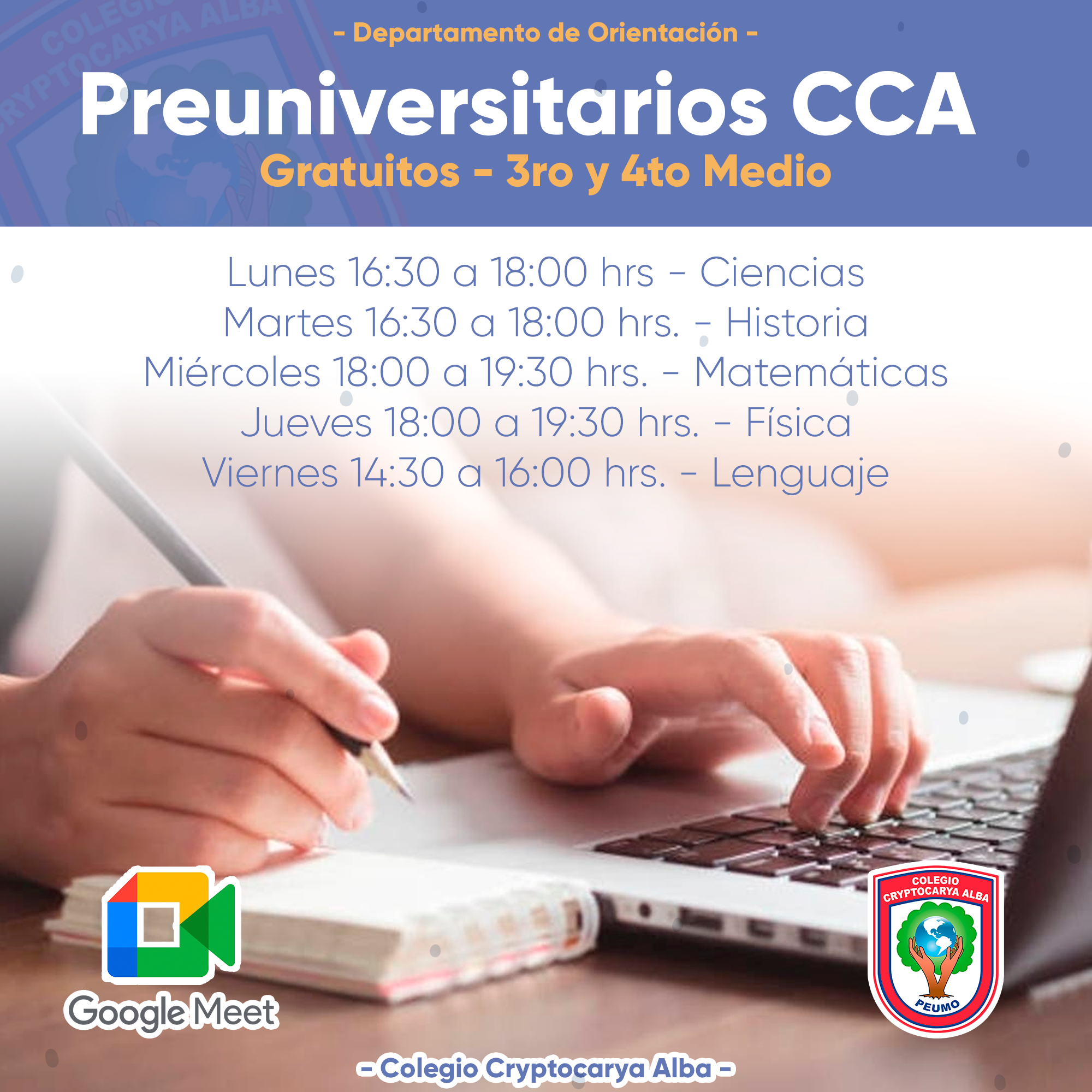 Lee más sobre el artículo Preuniversitario Gratuito CCA 2021