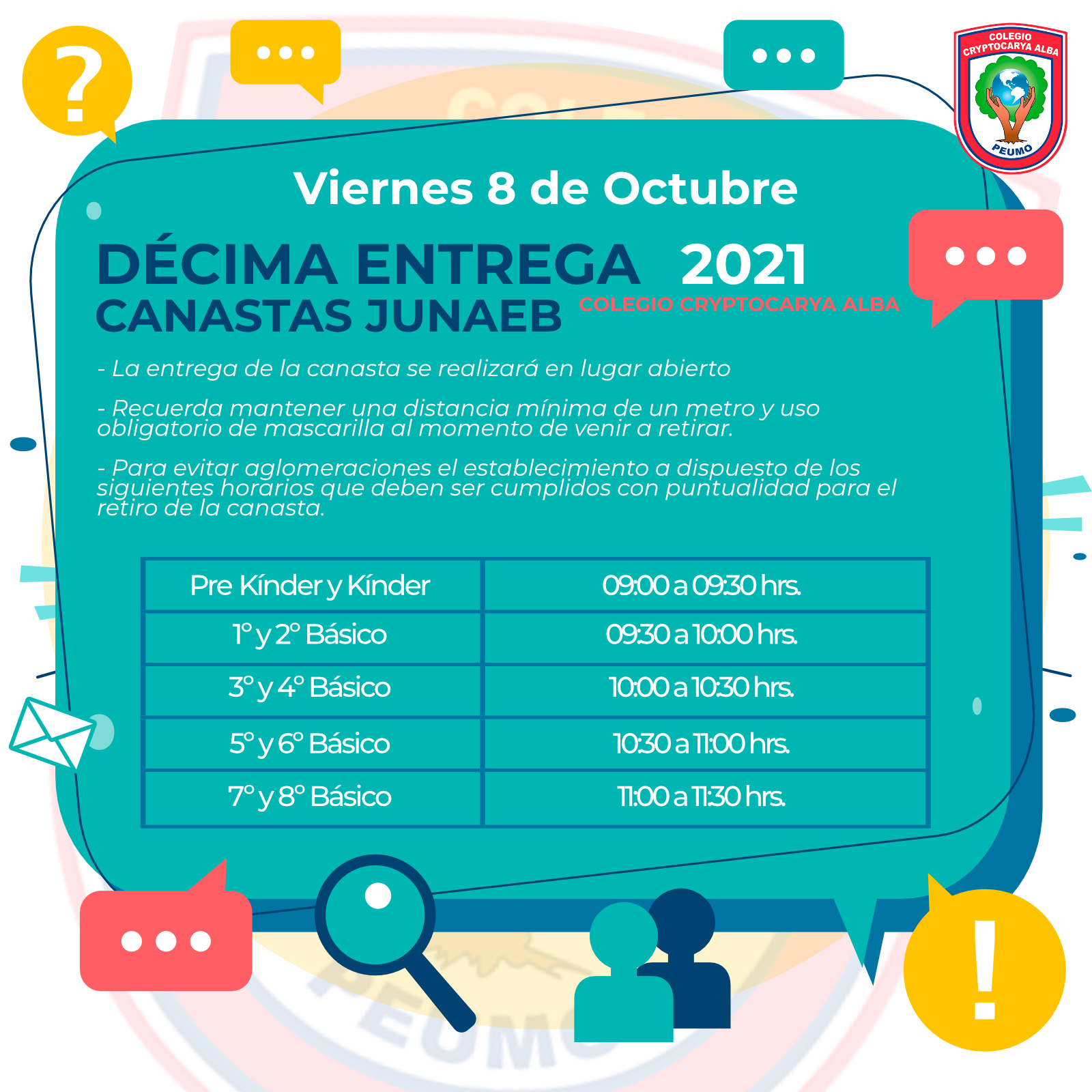 Lee más sobre el artículo Décima Entrega de Canastas Junaeb 2021