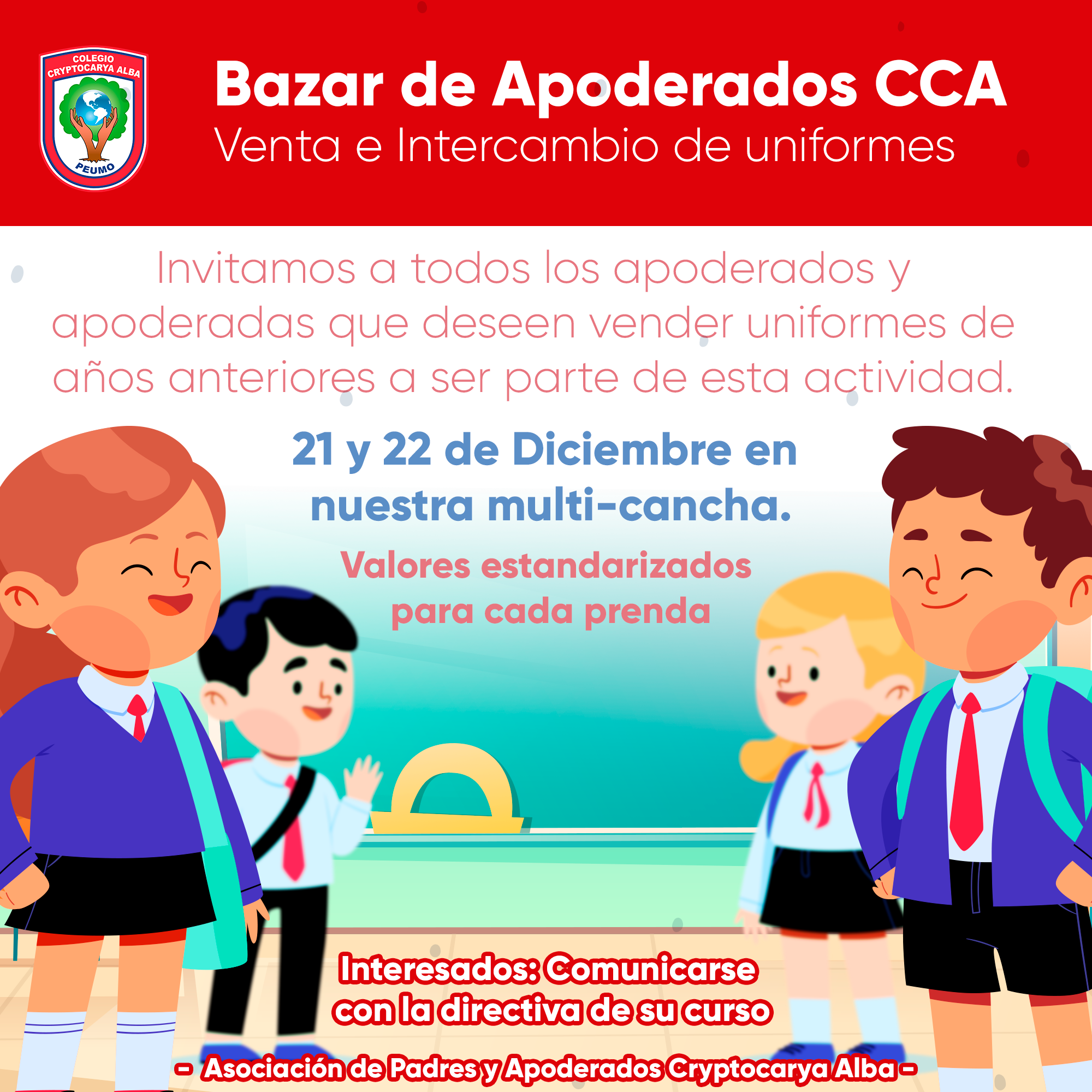 Lee más sobre el artículo Bazar de Apoderados CCA