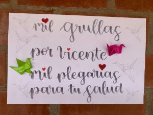 Lee más sobre el artículo Mil grullas por Vicente, mil plegarias para tu salud.