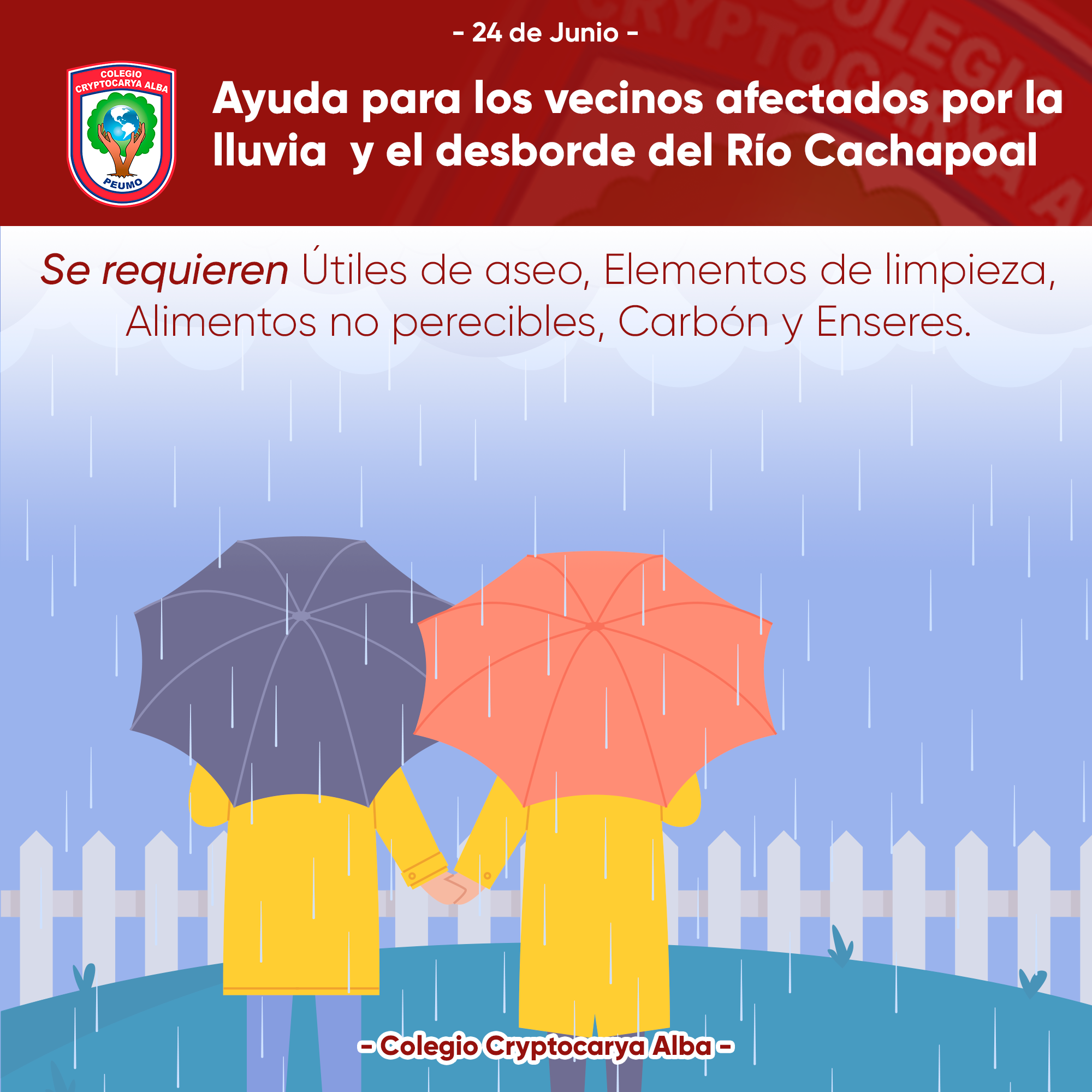 Lee más sobre el artículo Ayuda para los vecinos afectados por la lluvia y el desborde del Río Cachapoal.