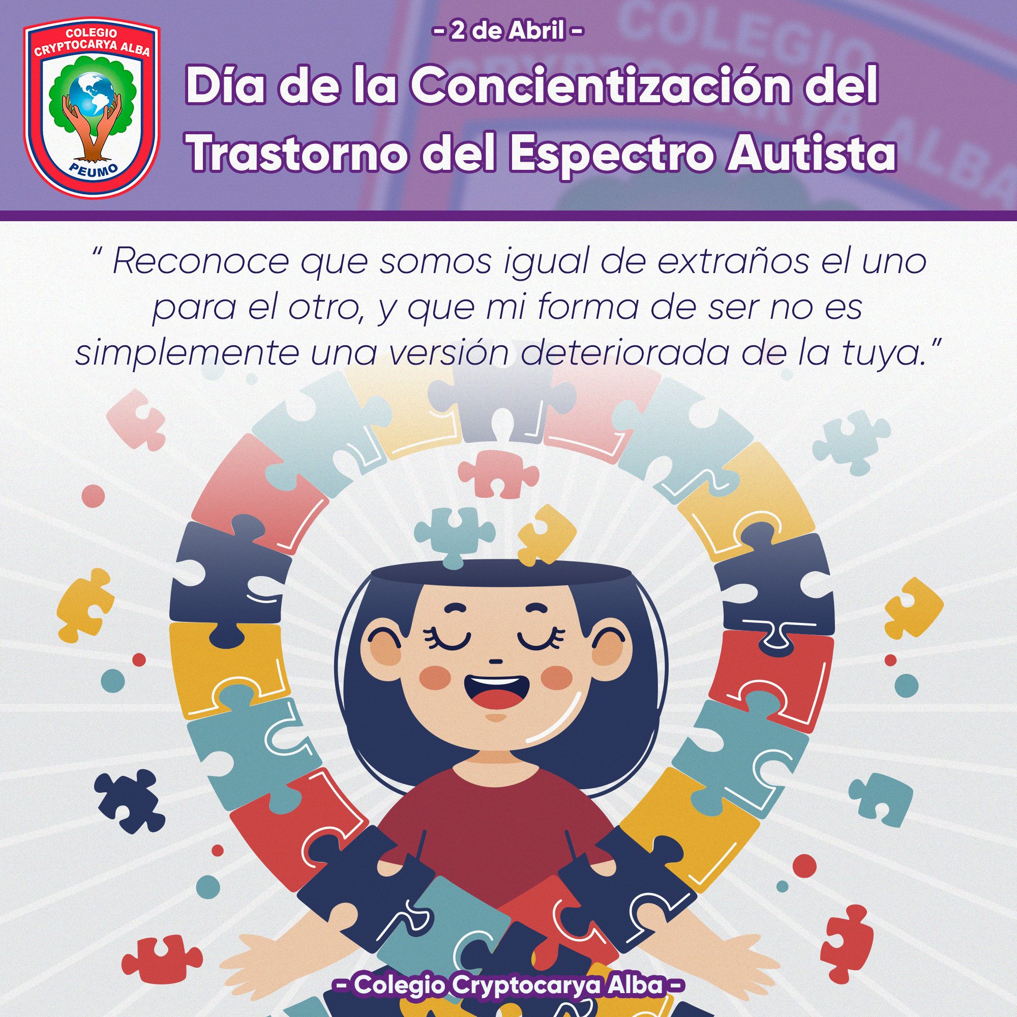 Lee más sobre el artículo Día de la Concientización del Trastorno del Espectro Autista